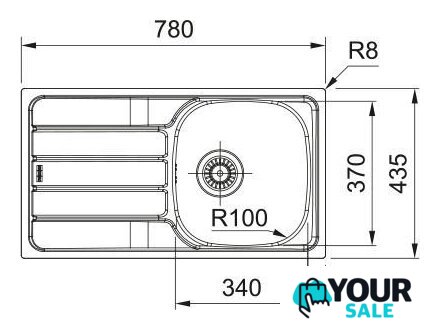Кухонная мойка Franke Spark SKL 611-78/44 101.0712.226 (нержавеющая сталь) - Изображение №4 — Интернет-магазин Your Sale