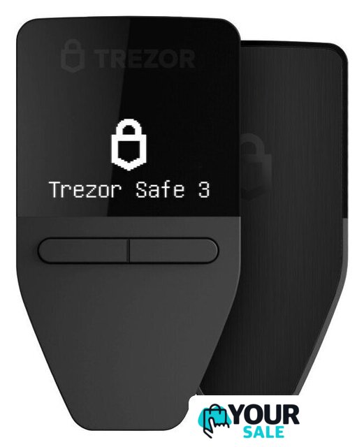Аппаратный криптокошелек Trezor Safe 3 (черный) - Изображение №1 — Интернет-магазин Your Sale