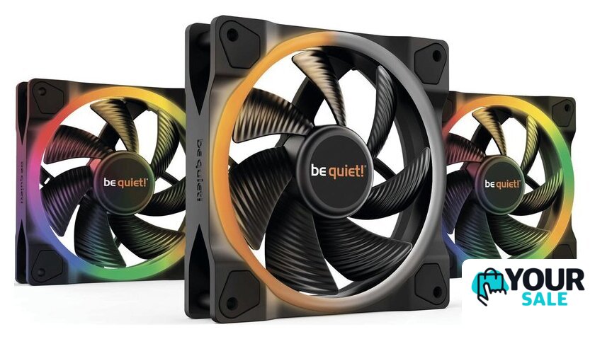 Комплект вентиляторов для корпуса с контроллером be quiet! Light Wings 120mm PWM Triple Pack BL076 - Изображение №1 — Интернет-магазин Your Sale