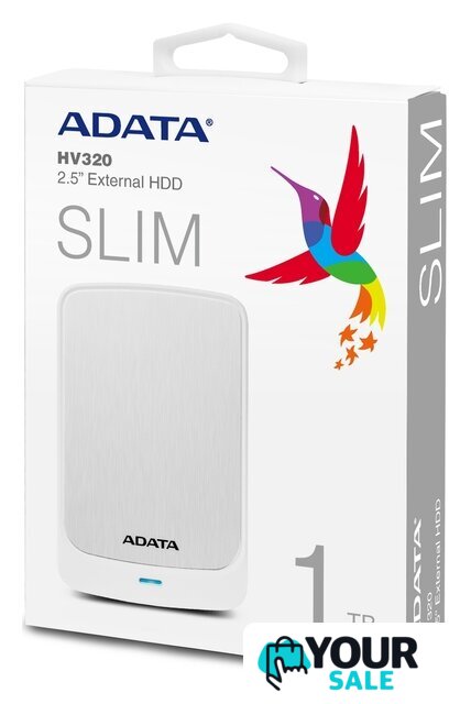Внешний накопитель ADATA HV320 AHV320-1TU31-CWH 1TB (белый) - Изображение №6 — Интернет-магазин Your Sale