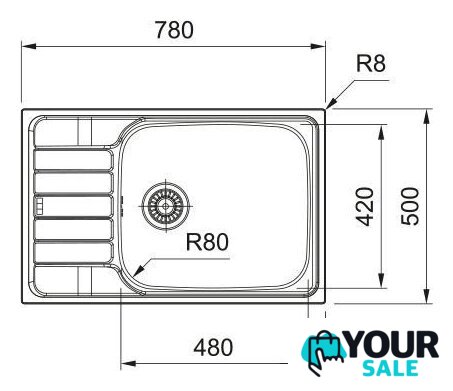 Кухонная мойка Franke Spark SKL 611-78/50 XL 101.0712.229 (нержавеющая сталь) - Изображение №2 — Интернет-магазин Your Sale