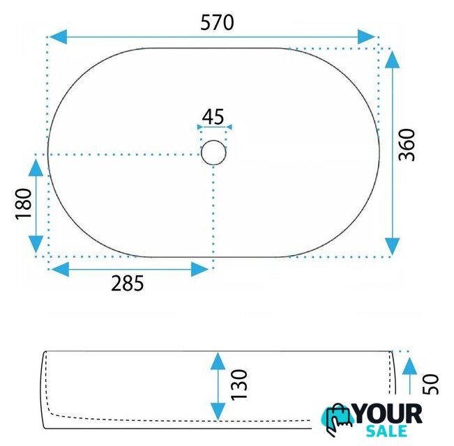 Умывальник Rea Alma U0600 - Изображение №7 — Интернет-магазин Your Sale