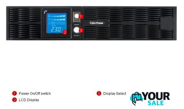 Источник бесперебойного питания CyberPower PR1500 LCD 2U (PR1500ELCDRT2U) - Изображение №3 — Интернет-магазин Your Sale