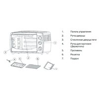 Мини-печь Mystery MOT-3323 - Превью изображения №3 — Интернет-магазин Your Sale
