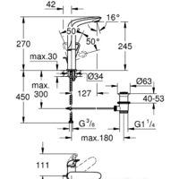 Смеситель Grohe Eurostyle 23569LS3 - Превью изображения №2 — Интернет-магазин Your Sale