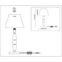 Настольная лампа Ambrella LH75262 SN/FR (сатин никель/белый матовый) - Превью изображения №8 — Интернет-магазин Your Sale