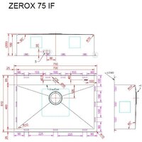 Кухонная мойка ZorG Zerox 75 IF Steel - Превью изображения №4 — Интернет-магазин Your Sale