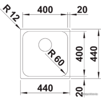 Blanco Supra 400-IF R12 526350 (полированная) Image #3