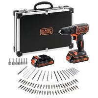 Black & Decker BDCDC18BAFC (с 2-мя АКБ, кейс)
