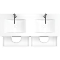 ЗОВ Тумба под умывальник Парма 120 P120LWP0MWMC1B (белый матовый) Image #2