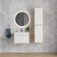 Onika Шкаф-полупенал Дайлер 35 403568 (белый/дуб сонома) Image #5