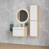 Onika Шкаф-полупенал Дайлер 35 403568 (белый/дуб сонома) Image #6