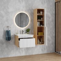 Onika Шкаф-полупенал Дайлер 35 403568 (белый/дуб сонома) Image #7