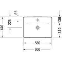 Умывальник Duravit D-Neo 0357600027 - Превью изображения №5 — Интернет-магазин Your Sale