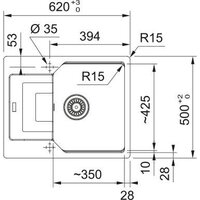 Кухонная мойка Franke Urban UBG 611-62 114.0697.753 (черный матовый) - Превью изображения №3 — Интернет-магазин Your Sale