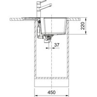 Кухонная мойка Franke Urban UBG 611-62 114.0697.753 (черный матовый) - Превью изображения №4 — Интернет-магазин Your Sale