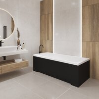 Lauter Bianca 140 21207140 (с каркасом и сифоном 21Y11021 матовый черный) Image #24