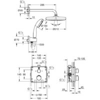 Душевая система  Grohe Grohtherm 34729000 - Превью изображения №4 — Интернет-магазин Your Sale