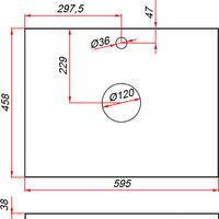 ЗОВ Тумба под умывальник Дион 60 D60LWP0M9003MKV5-HPL38T (туя/белый матовый) Image #5
