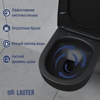 Lauter Sulzdorf с микролифтом и кнопкой смыва 219704J (черный) Image #5