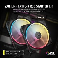 Corsair iCUE LINK LX140R RGB Reverse Dual Pack CO-9051052-WW Image #2