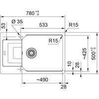 Кухонная мойка Franke Urban UBG 611-78 XL 114.0741.209 (оникс) - Превью изображения №3 — Интернет-магазин Your Sale