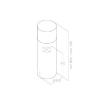 Elica Tube Pro Island WH MAT/A/43 Image #3