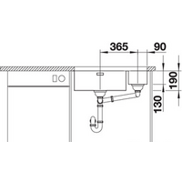 Blanco Andano 500/180-U (левая, без клапана-автомата) Image #5