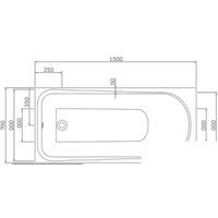 AM.PM W80A-150-070W-A 150x70 (с каркасом) Image #2
