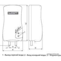 Проточный электрический водонагреватель-кран Elektromet Lider 3.5 (белый) [251-15-351] - Превью изображения №2 — Интернет-магазин Your Sale