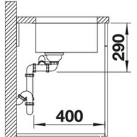 Blanco Andano 500/180-U (правая, без клапана-автомата) Image #4