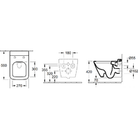 Villeroy & Boch Finion 4664R0R1 (без сиденья) Image #3