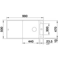 Blanco Axia III XL 6 S-F (разделочная доска из стекла, антрацит) Image #2