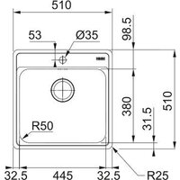 Кухонная мойка Franke BCX 610-51 TL 101.0689.942 (стальной) - Превью изображения №2 — Интернет-магазин Your Sale