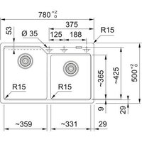 Кухонная мойка Franke Urban UBG 620-36-33 114.0741.212 (оникс) - Превью изображения №3 — Интернет-магазин Your Sale