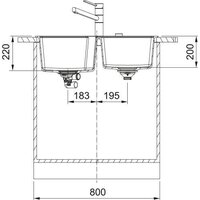 Кухонная мойка Franke Urban UBG 620-36-33 114.0741.212 (оникс) - Превью изображения №4 — Интернет-магазин Your Sale