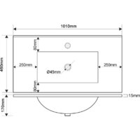 ЗОВ Тумба с умывальником Кито-2 100 (белый матовый) Image #8