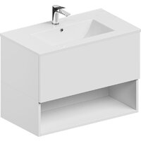 ЗОВ Тумба с умывальником Кито-2 100 (белый матовый)