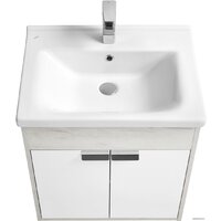 Акватон Тумба под умывальник Флай 60 1A237301FAX10 (дуб белый/дуб крафт) Image #2