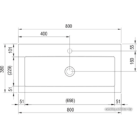 Ravak Clear 800 80x38 [XJJ01180000] Image #4