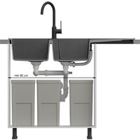 Кухонная мойка Quadron HQE11650U7_PVDC1_P2O - Превью изображения №5 — Интернет-магазин Your Sale