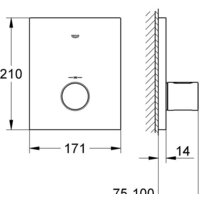 Смеситель без скрытого механизма Grohe Grohtherm F 27619000 - Превью изображения №3 — Интернет-магазин Your Sale