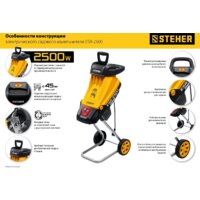 Садовый измельчитель Steher ESR-2500 - Превью изображения №6 — Интернет-магазин Your Sale