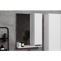 Belux Шкаф с зеркалом Клермонт В 70 Ш (1, белый глянцевый) Image #3