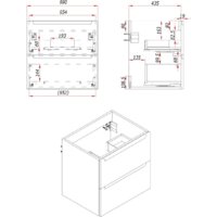 ЗОВ Тумба под умывальник Дион 70 D70LHO0M7015МKV5 (графит матовый/дуб) Image #3