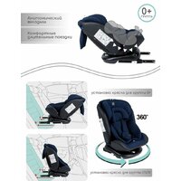 Детское автокресло Amarobaby Brilliant Isofix AMARO-2003-BrSi (синий) - Превью изображения №4 — Интернет-магазин Your Sale