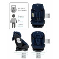 Детское автокресло Amarobaby Brilliant Isofix AMARO-2003-BrSi (синий) - Превью изображения №8 — Интернет-магазин Your Sale