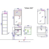 Aqwella Тумба с умывальником Urban URB0105DB+4630055557578 Image #4