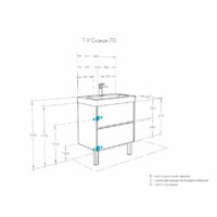 Акватон Тумба под умывальник Сканди 70 1A251801SD010 Image #8