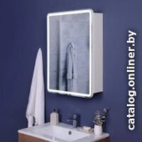 Пекам Шкаф с зеркалом LED Marta 40x80 (с сенсором на прикосновение)